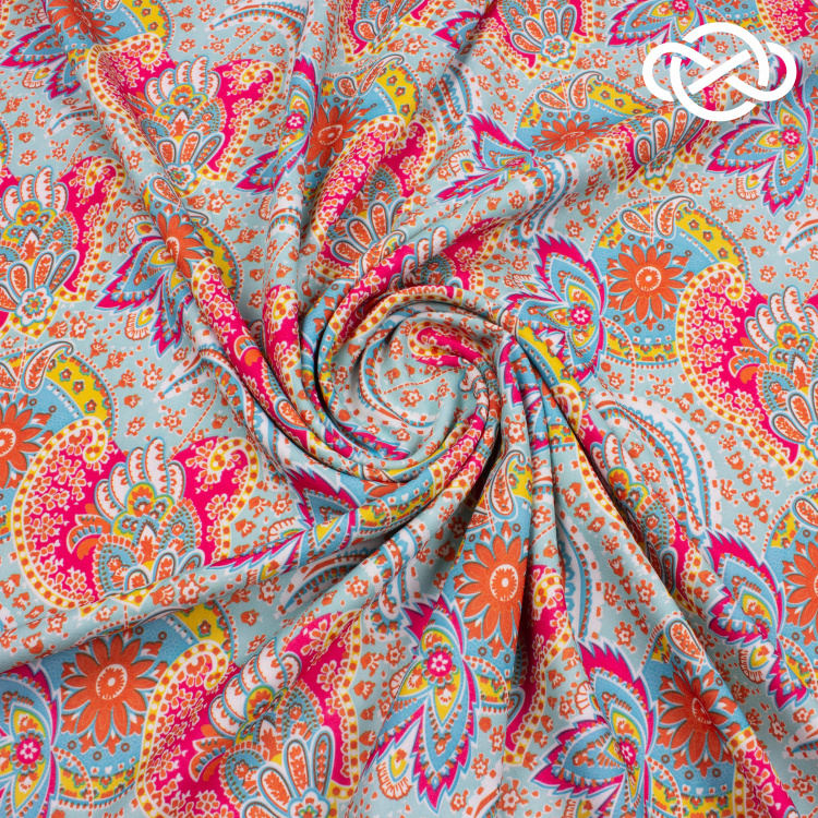 10101. Конкурс!!! Плательная креп. Принт - фото 1