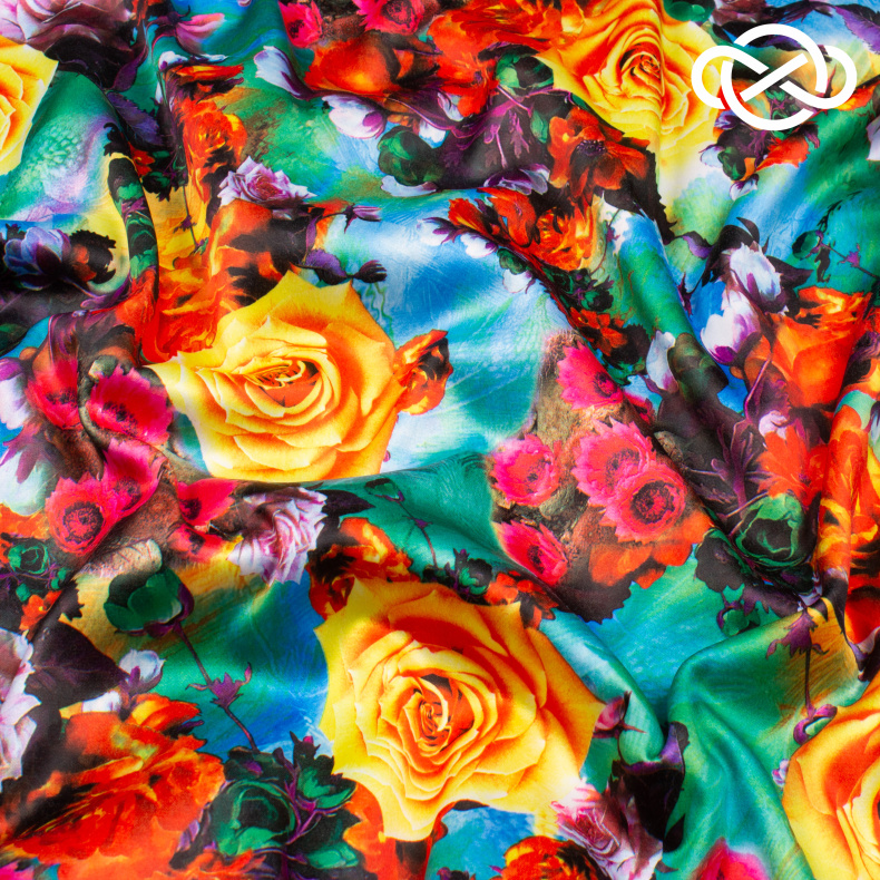 10102. Конкурс!!! Атлас сэндвич. Принт от Tkani.site