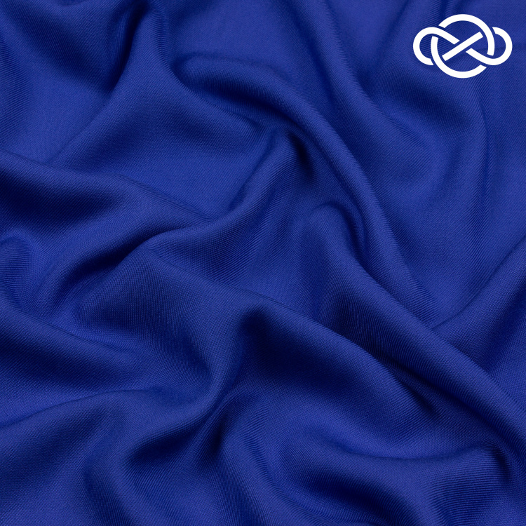 10128. Конкурс!!! Плательная вискоза с шелком. Василёк - фото 1