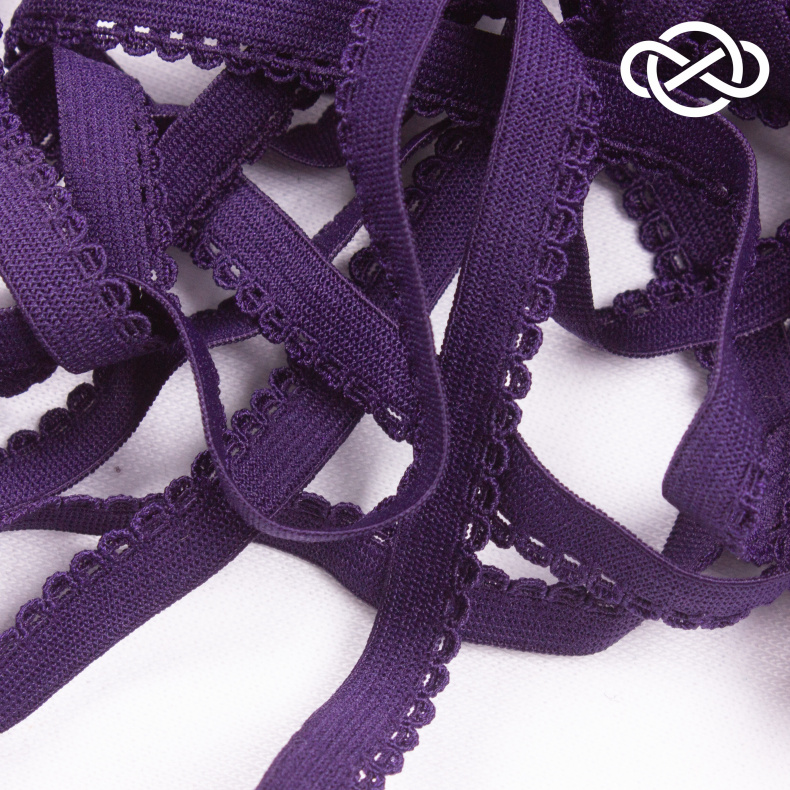 10154. Резинка бельевая декоративная 1см*10м (цена за упаковку) от Tkani.site