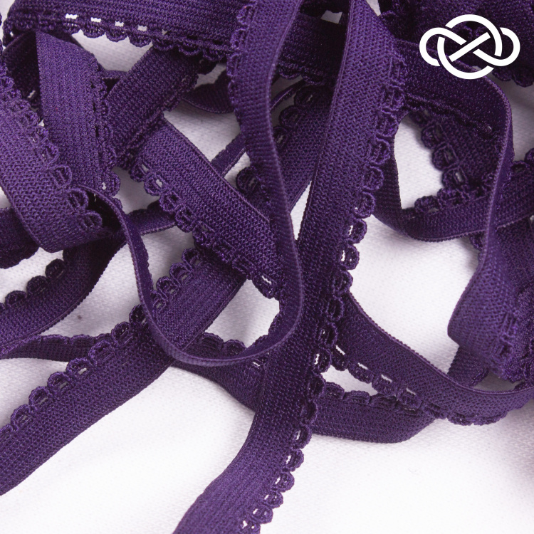 10154. Резинка бельевая декоративная 1см*10м (цена за упаковку) - фото 1