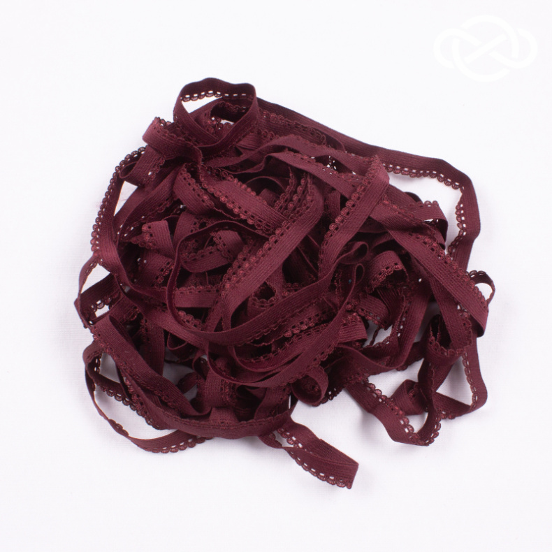 10155. Резинка бельевая декоративная 1см*10м (цена за упаковку) от Tkani.site