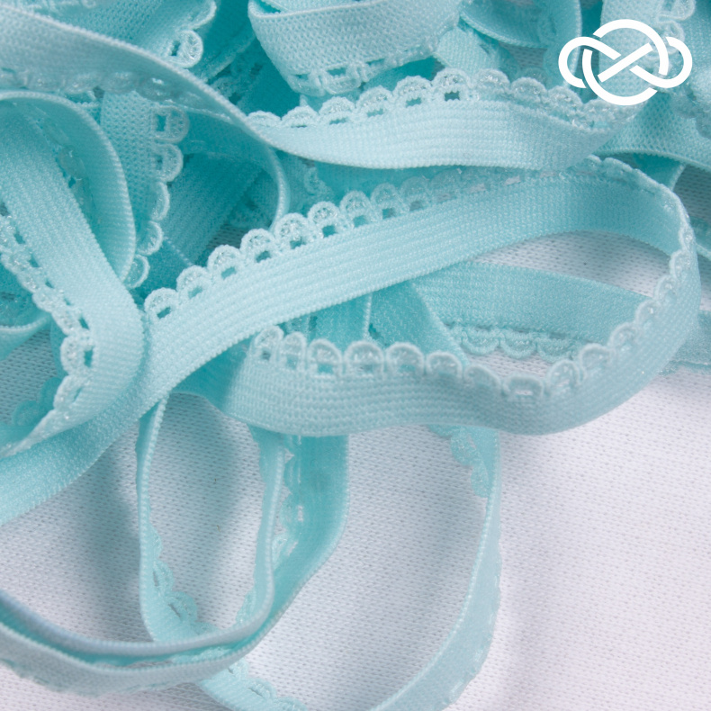 10156. Резинка бельевая декоративная 1см*10м (цена за упаковку) от Tkani.site