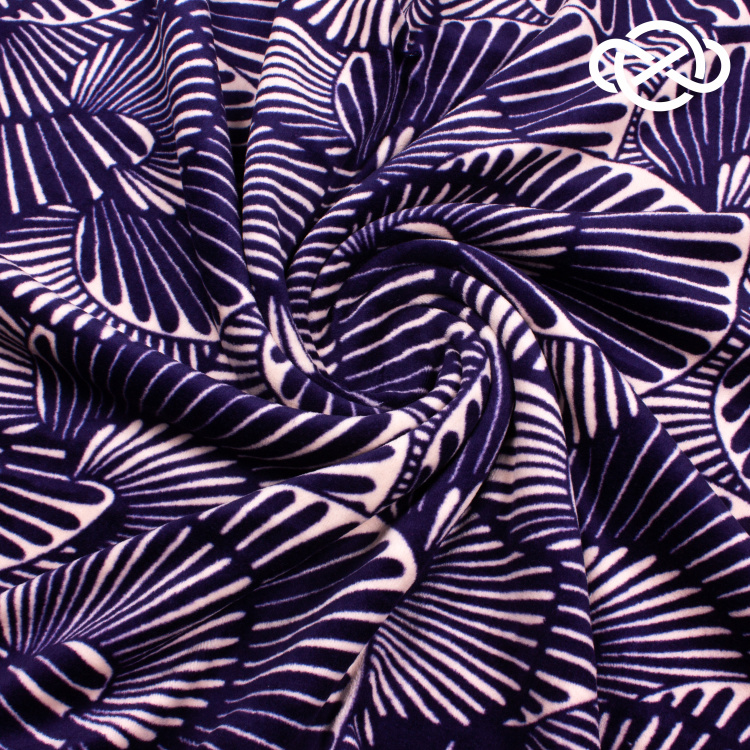 10165. Велюр хлопок. Компакт пенье. Принт - фото 1