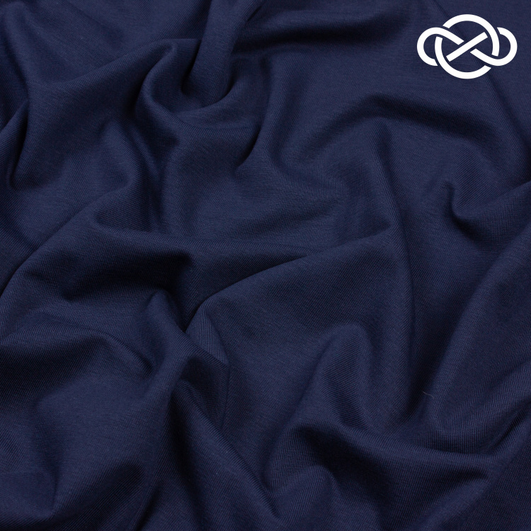 10167. Кулирная гладь. Компакт пенье. Полуночный синий - фото 1