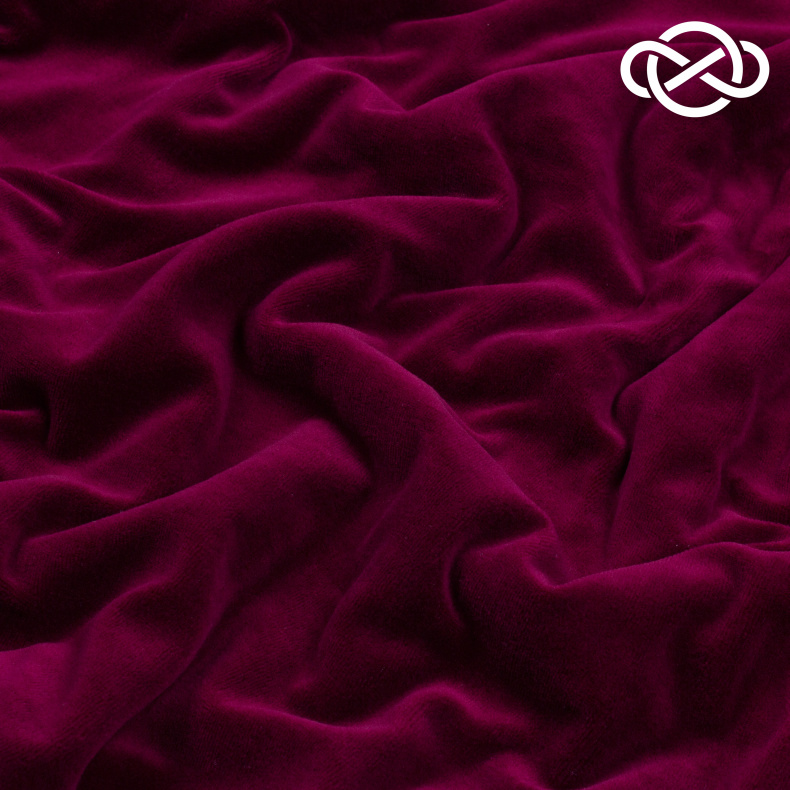 10178. Велюр хлопок. Компакт пенье. Божоле от Tkani.site