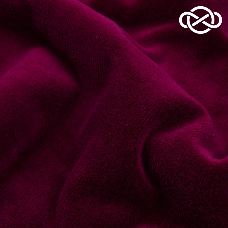 10178. Велюр хлопок. Компакт пенье. Божоле от Tkani.site