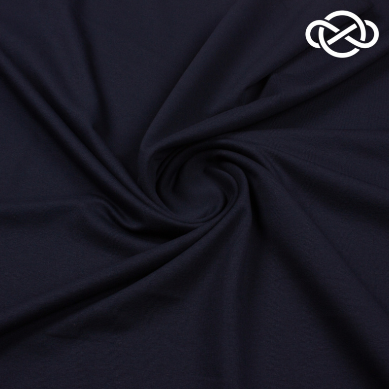 10182. Футер 2-х нитка. Петля. Темно-синий от Tkani.site