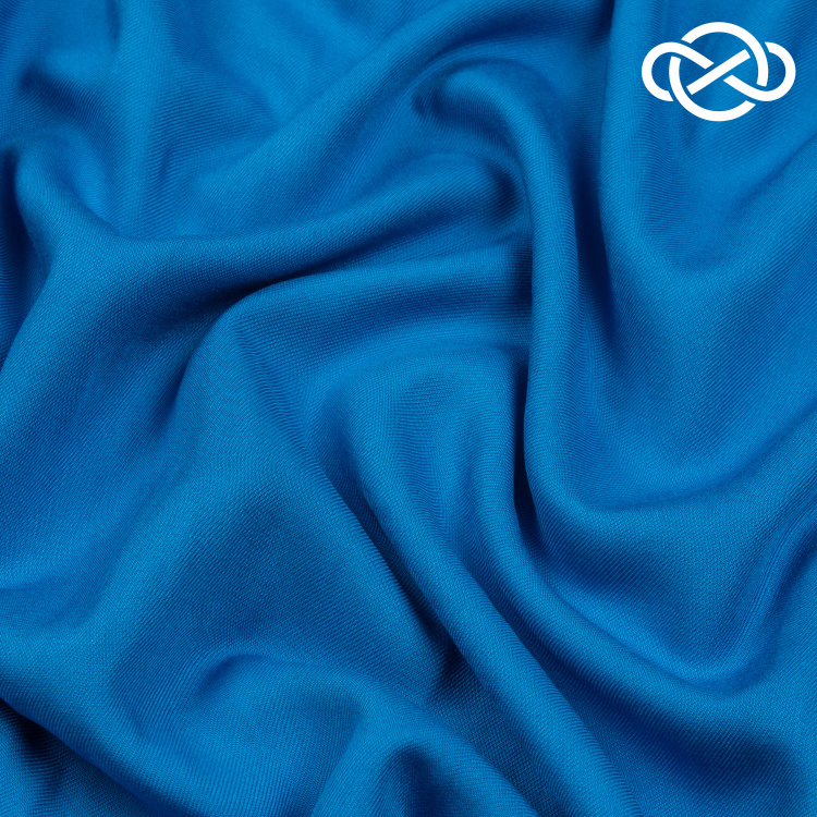 10200. Конкурс!!! Плательная вискоза с шелком. Дрезденский синий - фото 1