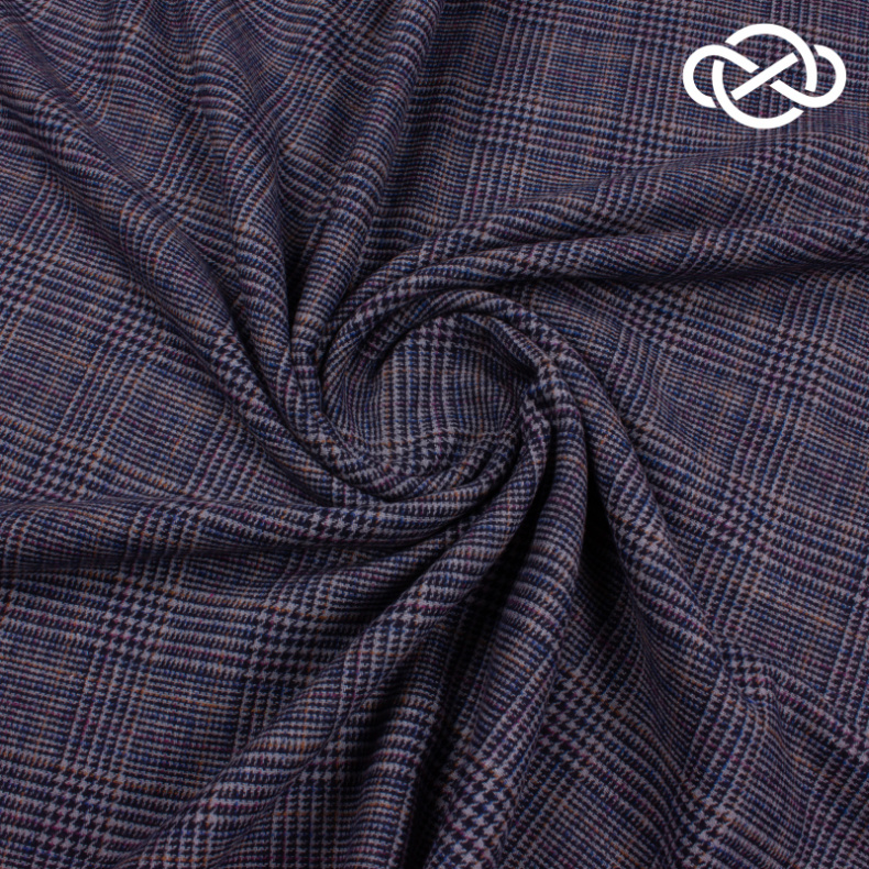 10206. Костюмная. Шерсть. В клетку от Tkani.site