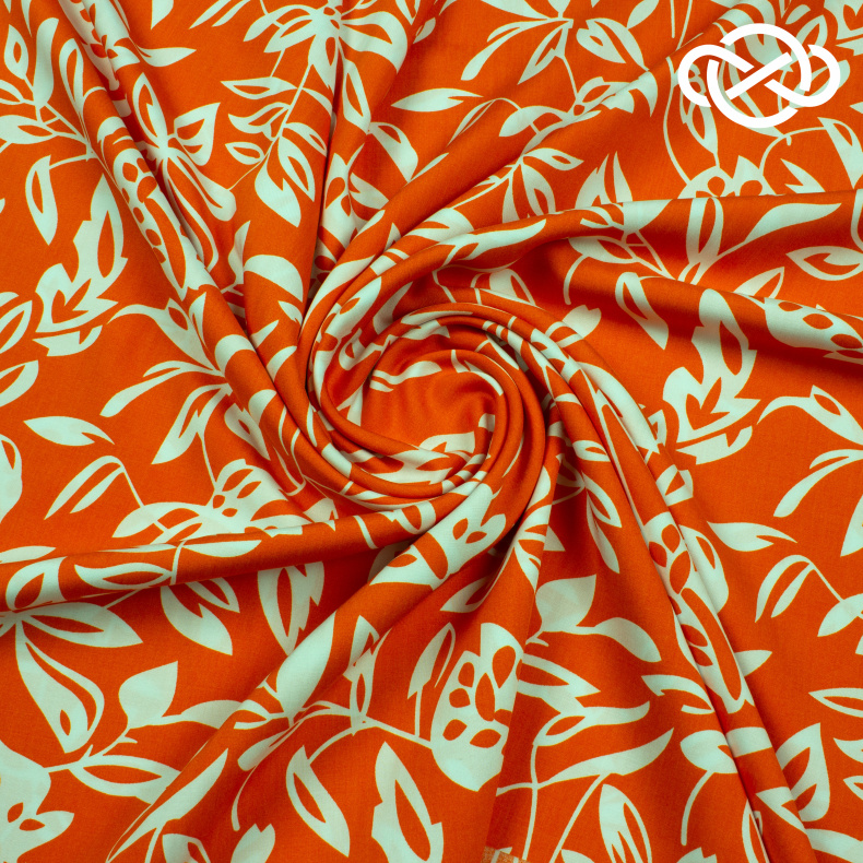 10211. Конкурс!!! Штапель. Вискоза. Принт от Tkani.site