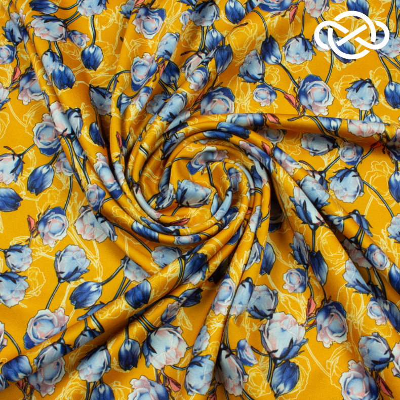 10212. Конкурс!!! Армани сатин. Принт от Tkani.site