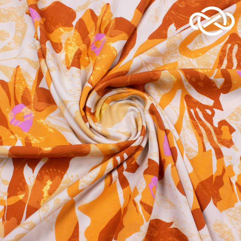 10220. Конкурс!!! Штапель. Вискоза. Принт от Tkani.site