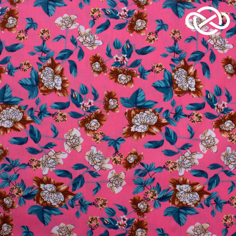 10213 Конкурс!!! Штапель. Вискоза. Принт от Tkani.site