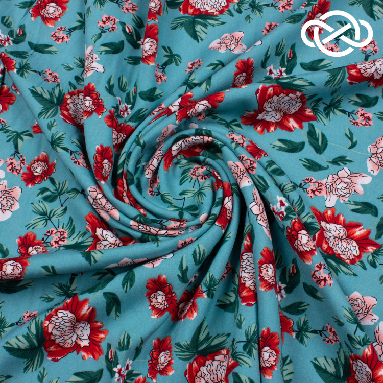 10214. Конкурс!!! Штапель. Вискоза. Принт - фото 1