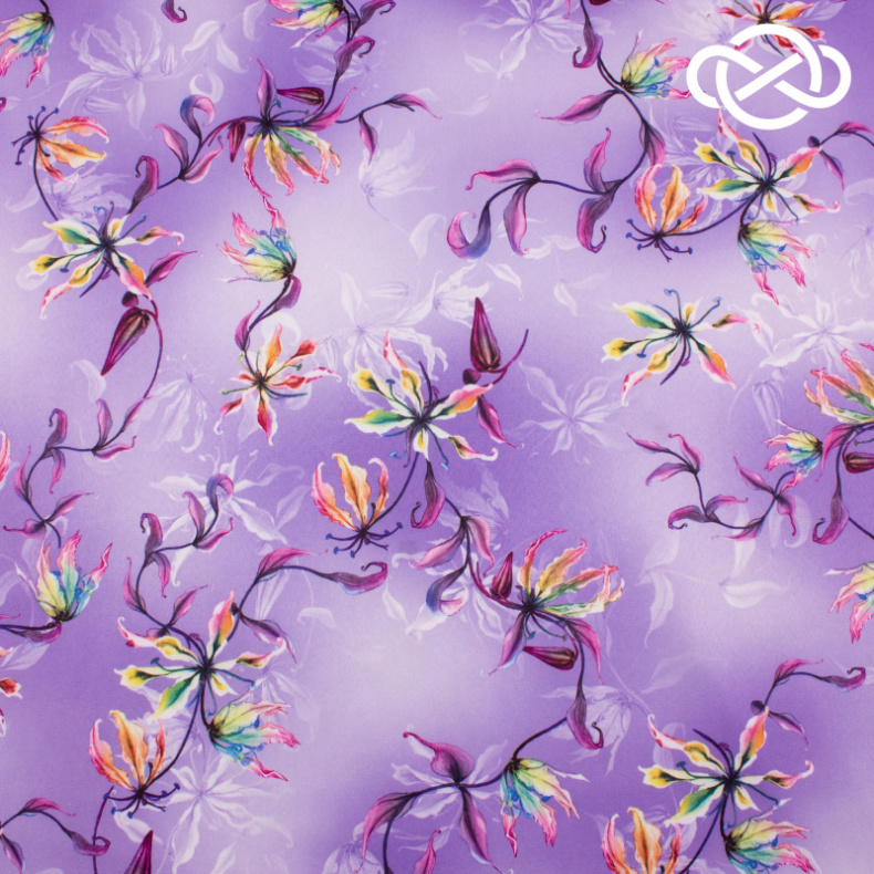 10229. Конкурс!!! Армани сатин. Принт от Tkani.site