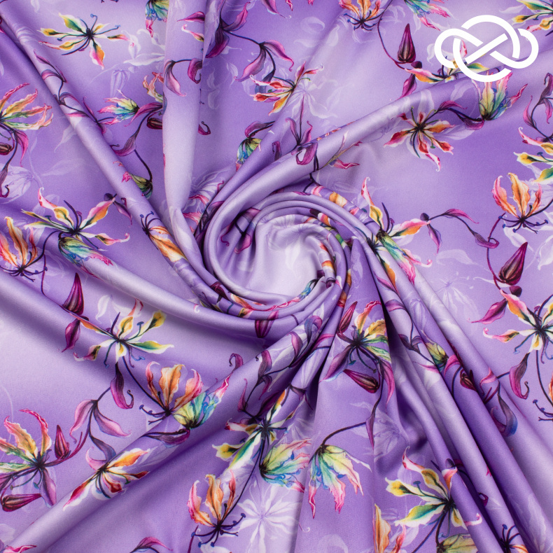 10229. Конкурс!!! Армани сатин. Принт от Tkani.site