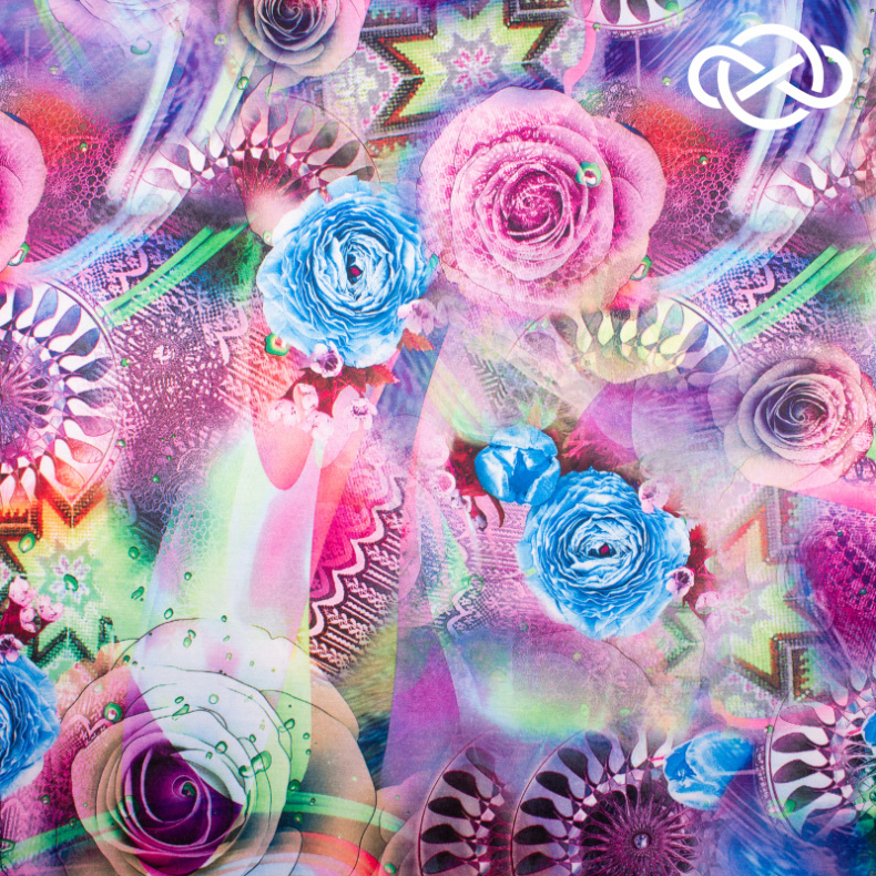 10234. Конкурс!!! Атлас сэндвич. Принт от Tkani.site