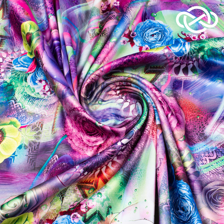 10234. Конкурс!!! Атлас сэндвич. Принт - фото 1