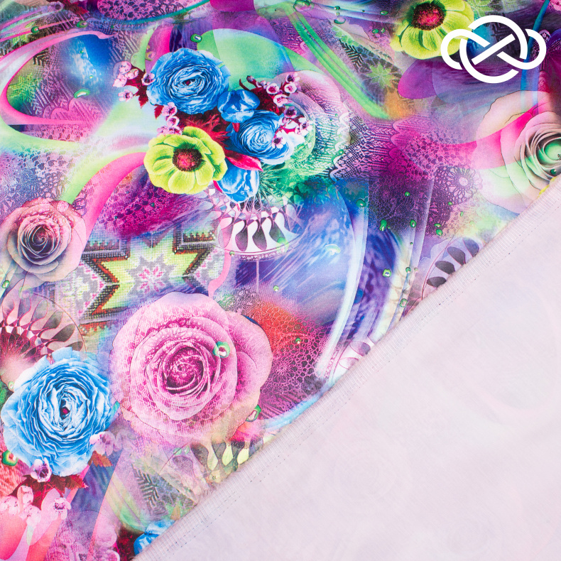 10234. Конкурс!!! Атлас сэндвич. Принт от Tkani.site