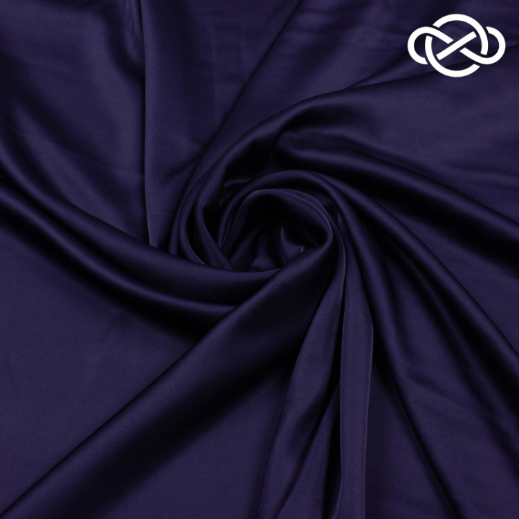 10236. Искусственный шелк. Армани. Темно-синий. Уценка!!!