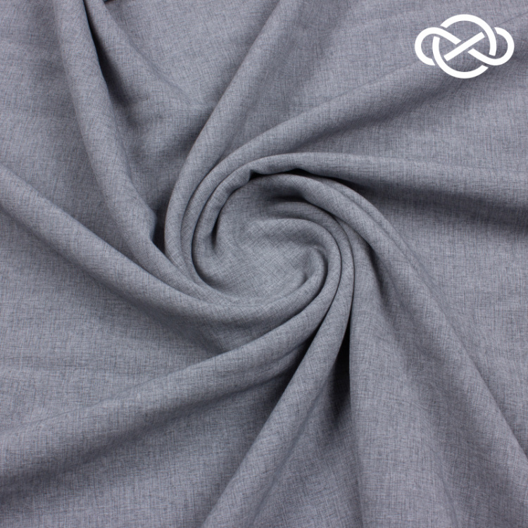 10238. Костюмная поливискоза. Серый меланж