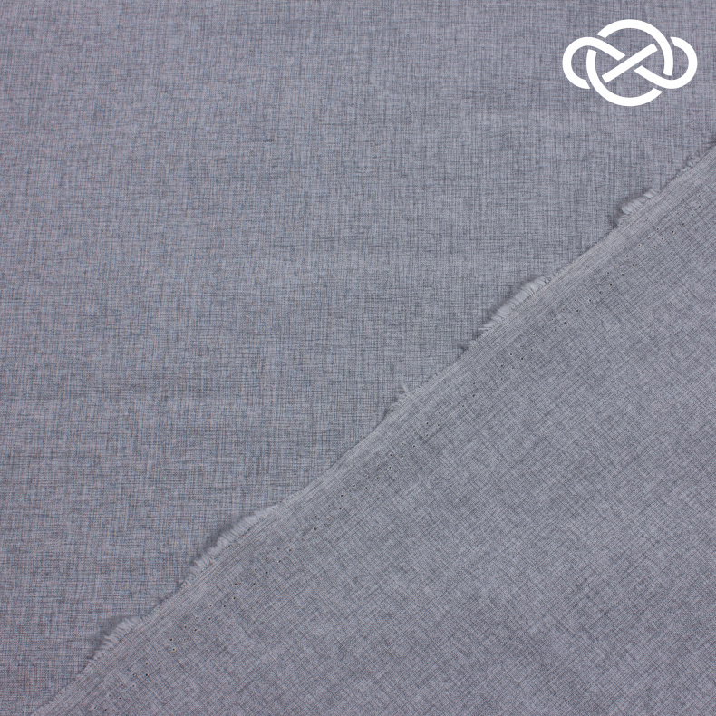 10238. Костюмная поливискоза. Серый меланж от Tkani.site