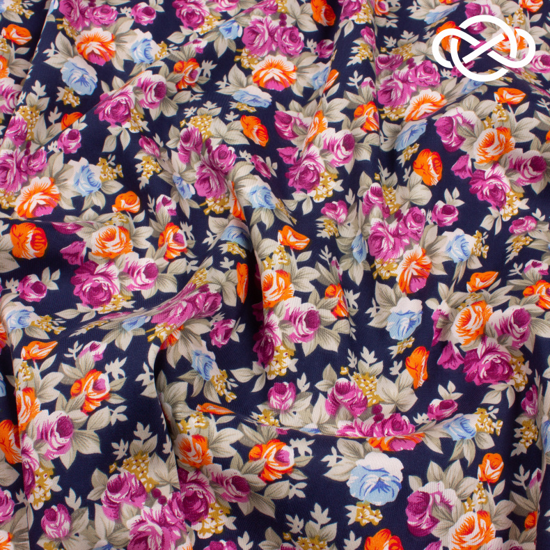 10246. Конкурс!!! Летняя джинса. Принт. Уценка!!! от Tkani.site