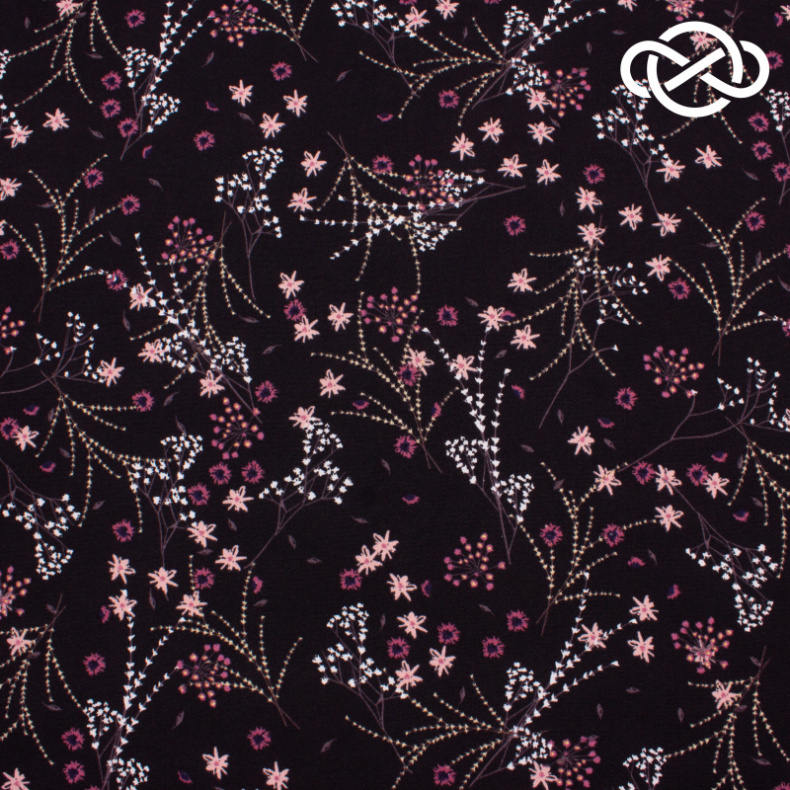 10263. Искусственный лен. Манго. Принт от Tkani.site