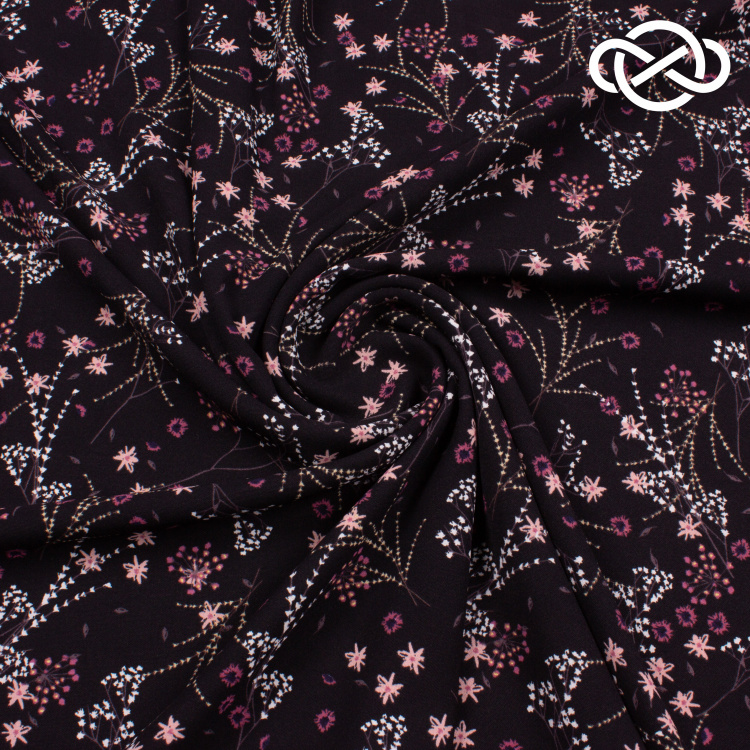 10263. Искусственный лен. Манго. Принт - фото 1