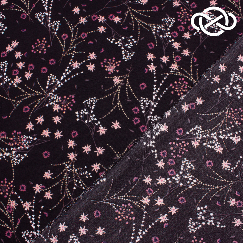 10263. Искусственный лен. Манго. Принт от Tkani.site