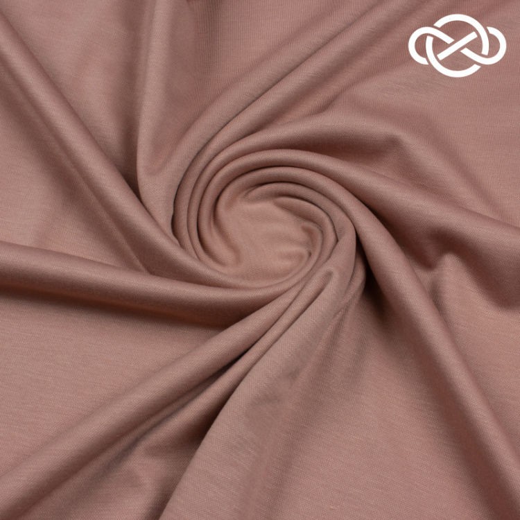 10267. Трикотажное полотно. Лакоста. Миндаль