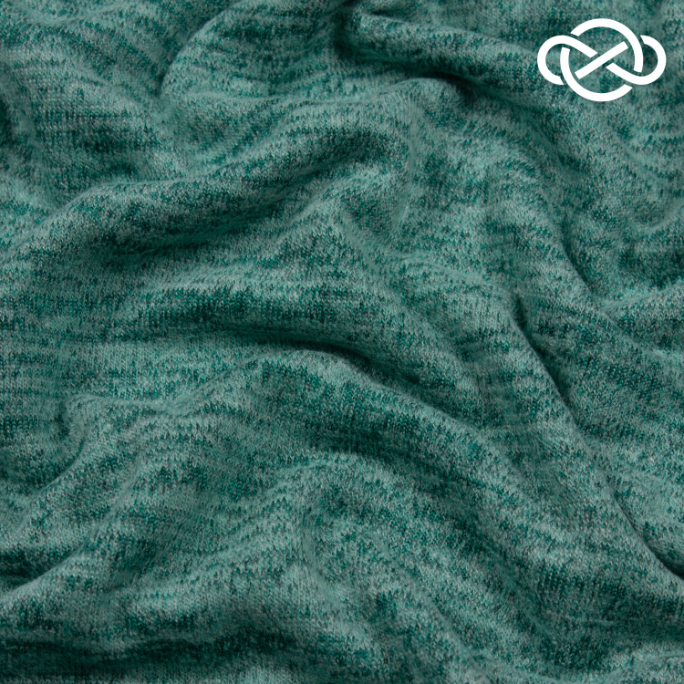 10268. Трикотажное полотно с фулировкой. Меланж - фото 1