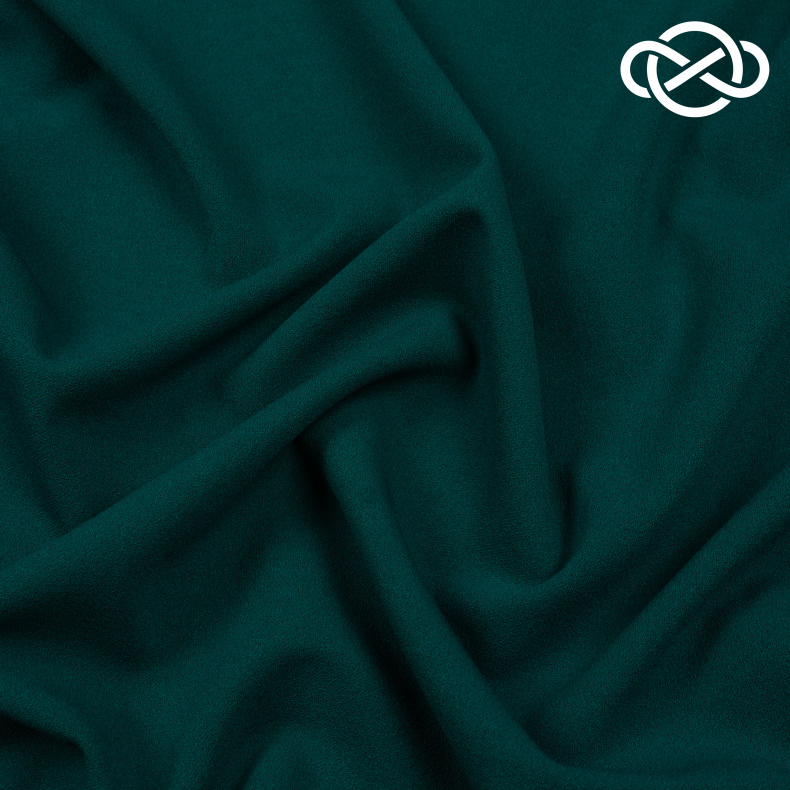 10269. Трикотажное полотно. Скуба. Темно-зеленый от Tkani.site
