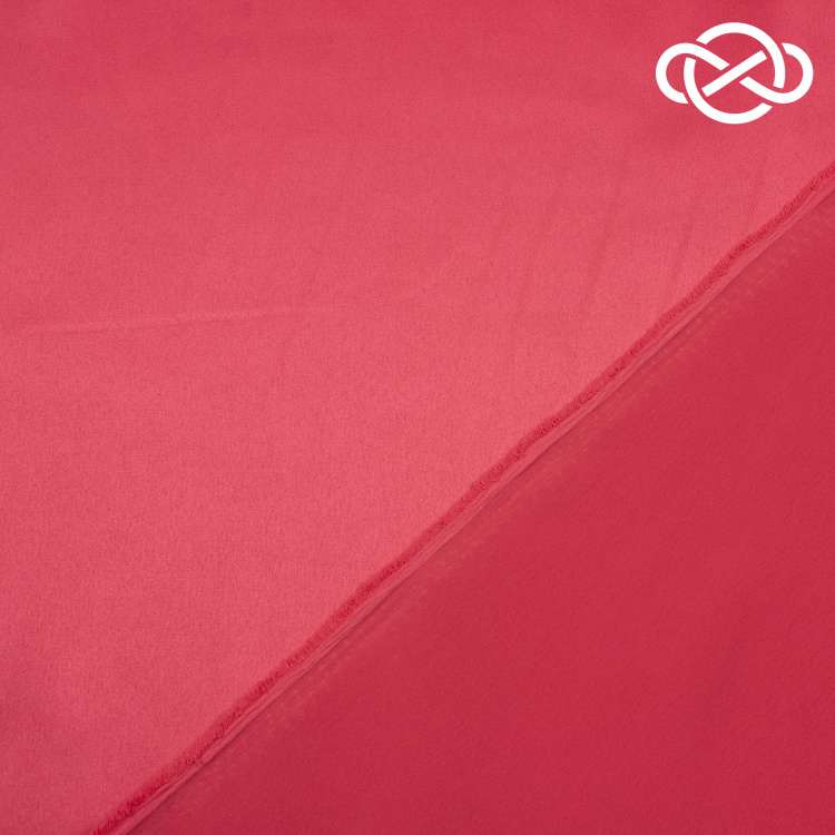 10272. Костюмно-плательный Атлас. Коралловый - фото 2