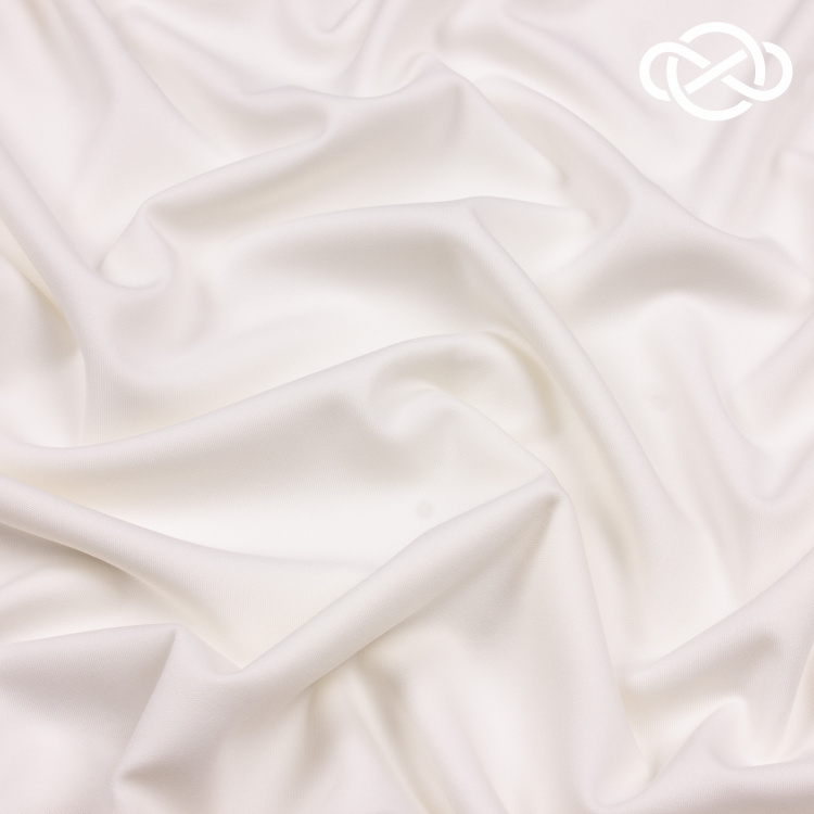 10275. Трикотажное полотно. Водолаз. Молочный. Уценка!!! - фото 1