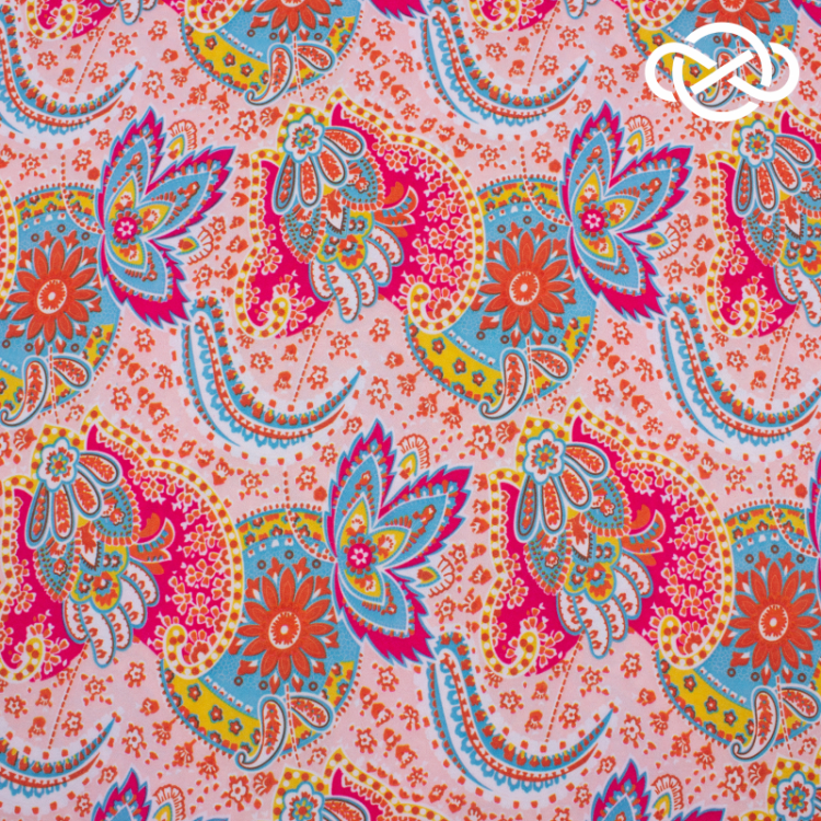 7504. Плательная. Креп. Принт. Уценка!!!