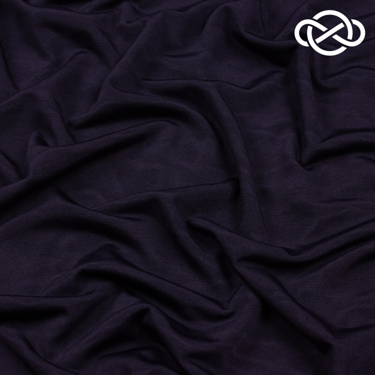 10281. Трикотажное полотно. Масло. Темно-синий - фото 1