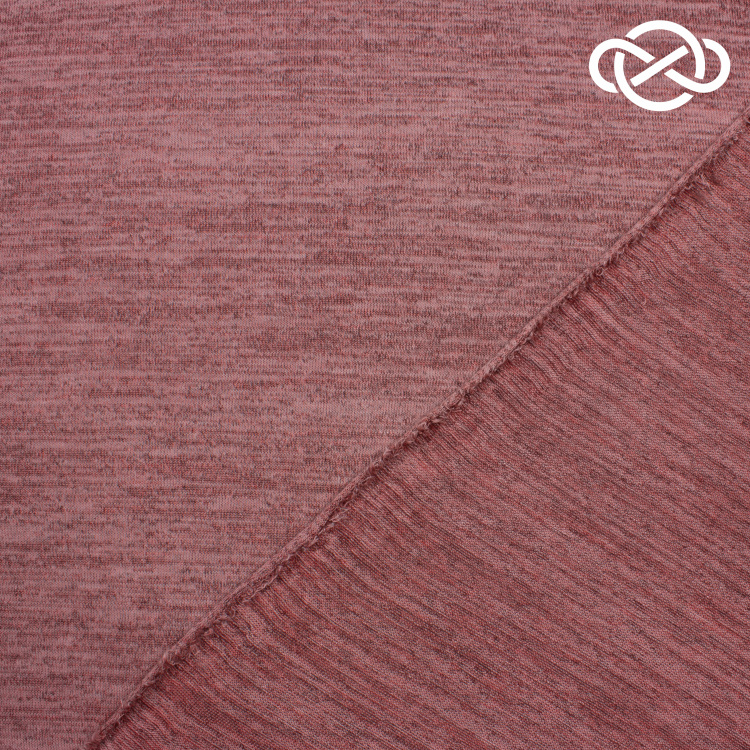 10287. Трикотажное полотно с фулировкой. Меланж - фото 2