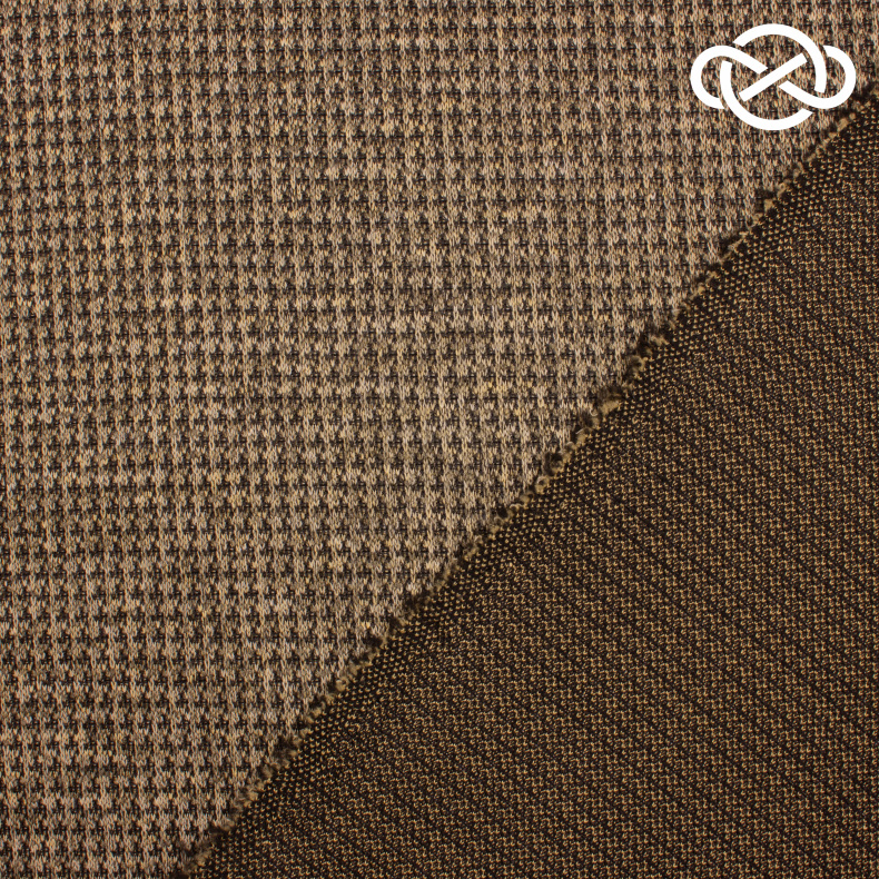 10290. Трикотажное полотно. Жаккард. Соломенный от Tkani.site