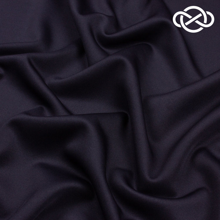 10295. Трикотажное полотно. Водолаз. Темно-синий - фото 1