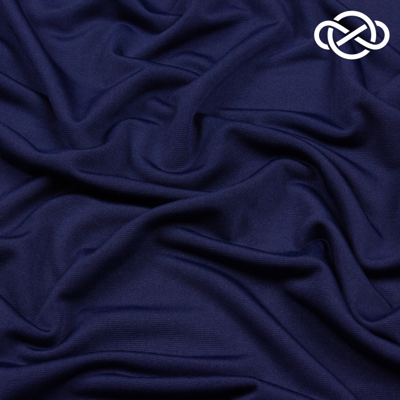 10299. Трикотажное полотно. Масло. Темно-синий от Tkani.site