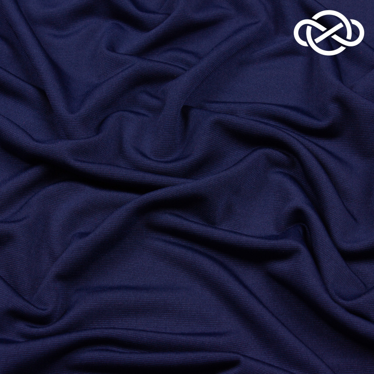 10299. Трикотажное полотно. Масло. Темно-синий - фото 1