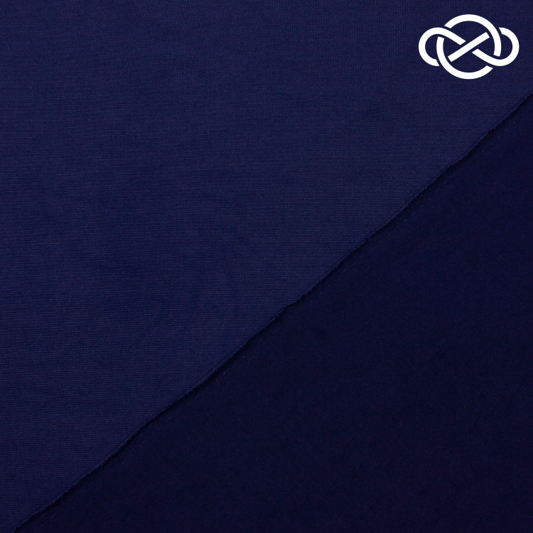 10299. Трикотажное полотно. Масло. Темно-синий - фото 2