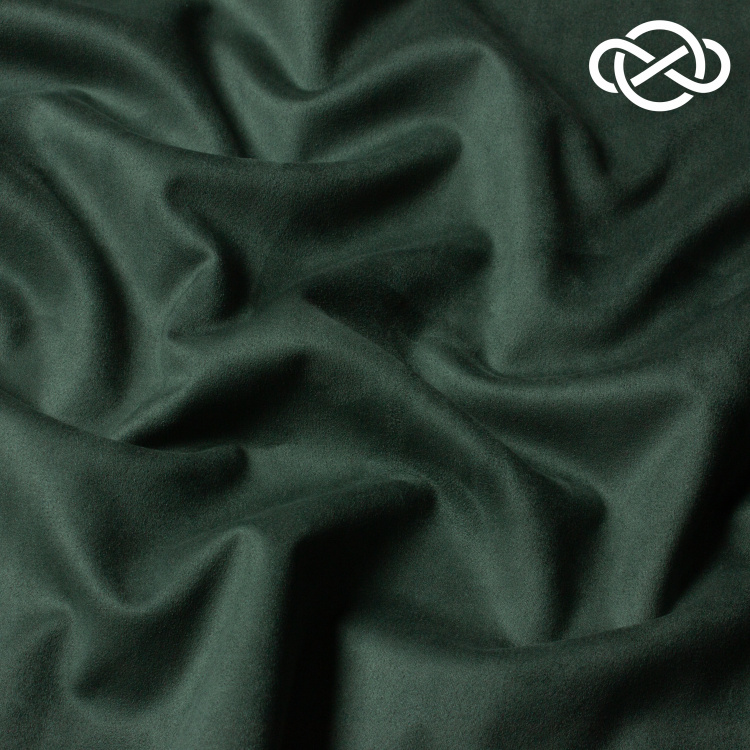 10307. Замша на трикотаже. Темно-зеленый - фото 1