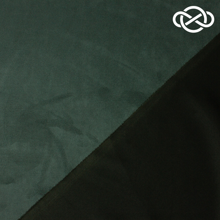 10307. Замша на трикотаже. Темно-зеленый - фото 2