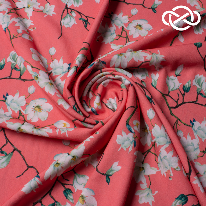 10314. Плательная. Креп. Принт от Tkani.site