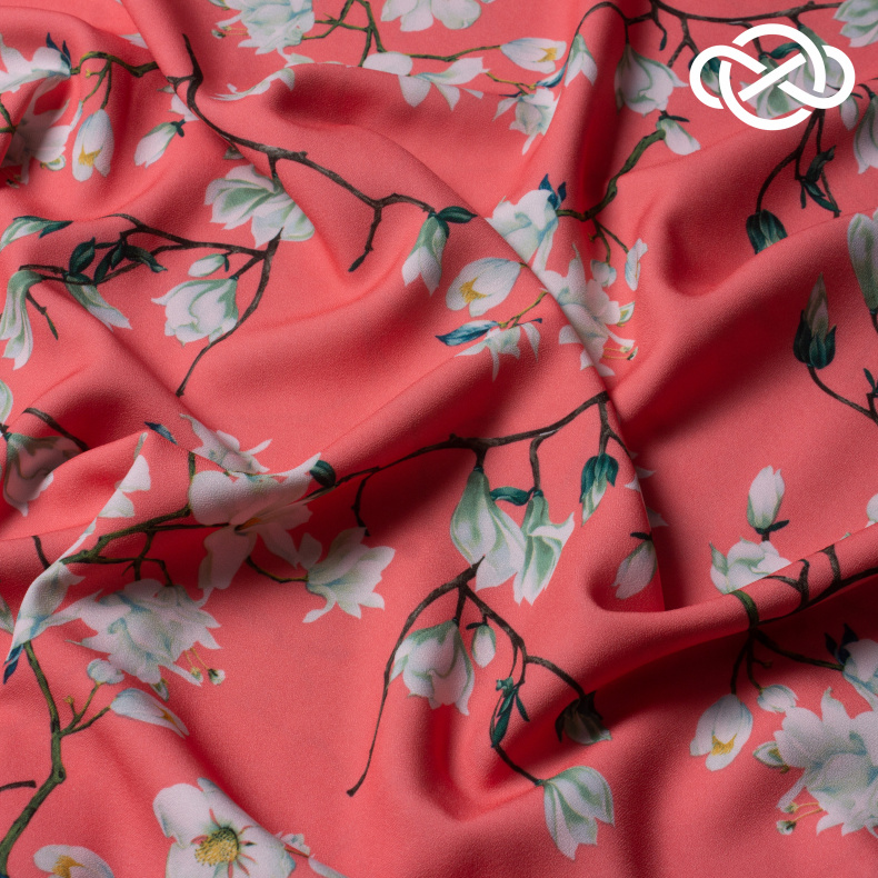 10314. Плательная. Креп. Принт от Tkani.site