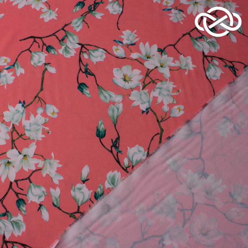 10314. Плательная. Креп. Принт от Tkani.site