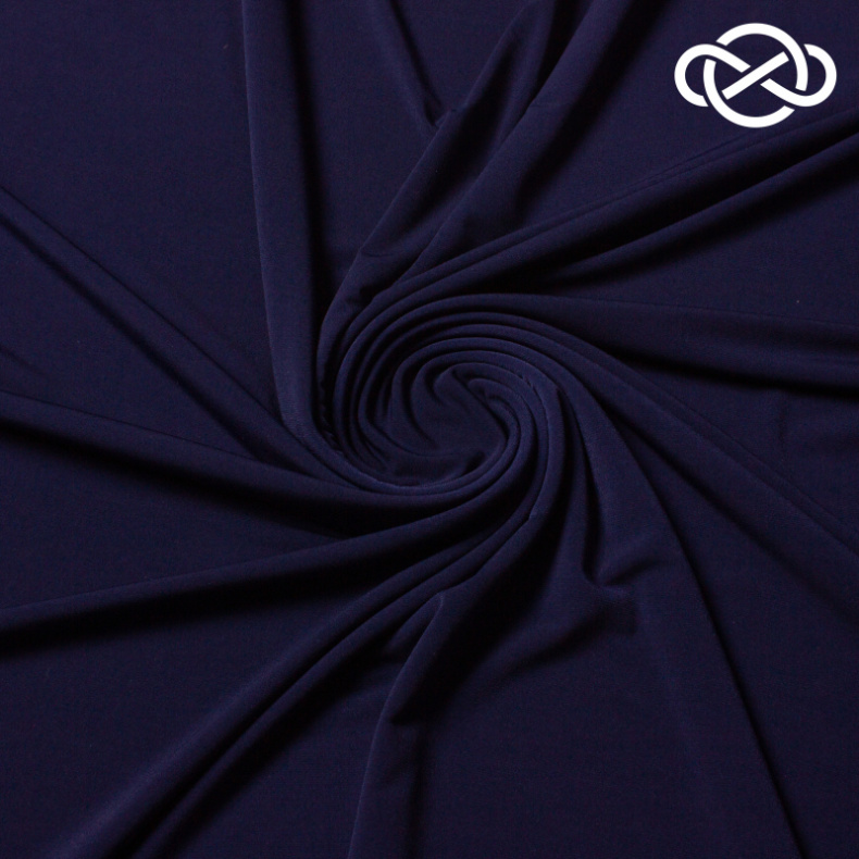 10318. Трикотажнрое полотно. Масло. Темно-синий от Tkani.site